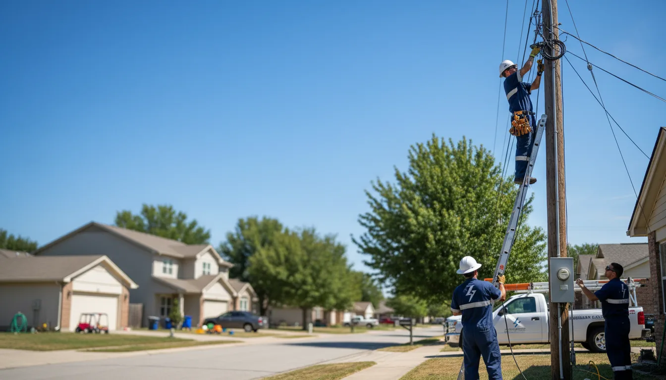 Residential electrician providing installation services in Lesage, WV